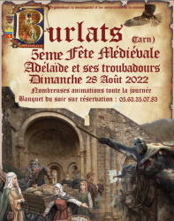 Fête Médiévale Adélaïde et ses Troubadours - Burlats, Occitanie