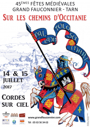 45ème médiévales du grand fauconnier à Cordes-sur-Ciel - Cordes-sur-Ciel, Occitanie