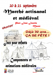 Marché médiéval et artisanal de Muret 2025 - Muret, Occitanie