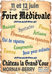 Foire médiévale à MORNAY-BERRY 2022 - Mornay-Berry, Centre-Val de Loire