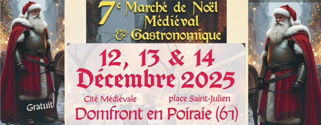Marché de Noël Médiéval et Gastronomique à Domfront-en-Poiraie - Domfront-en-Poiraie, Normandie