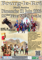 22ème fête médiévale à Bourg-le-Roi - Bourg-le-Roi, Pays de la Loire