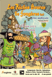 Les RICHES HEURES  de Fougères - fête médiévale - 2023 - Fougères, Bretagne