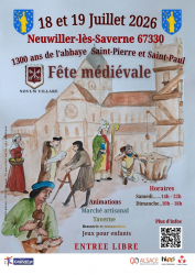 Fête médiévale - 1300 ans de l'abbaye Saint-Pierre et Saint-Paul - Neuwiller-lès-Saverne, Grand Est