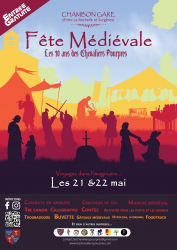 Fête médiévale, les 20 ans des Chevaliers Pourpres - Chambon, Nouvelle-Aquitaine