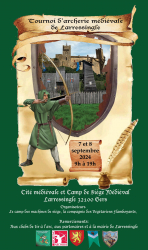 TOURNOI D'ARCHERIE MEDIEVALE DE LARRESSINGLE  7 et 8 septembre 2024 - Larressingle, Occitanie