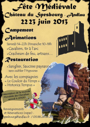 Fête médiévale au Château du SPESBOURG , ANDLAU - ANDLAU, Grand Est