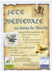 Fête médiévale au Haras du Moulin à Edling , Anzeling - Anzeling, Grand Est