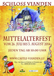 Fête médiévale de Vianden 2014 - Vianden, Diekirch