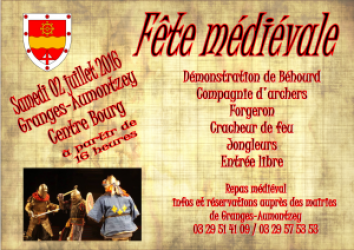 Fête médiévale à Granges-Aumontzey 2016 - Aumontzey, Grand Est