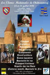 Fête médiévale 2016 à Châteauneuf-en-Auxois - Châteauneuf-en-Auxois, Bourgogne Franche-Comté