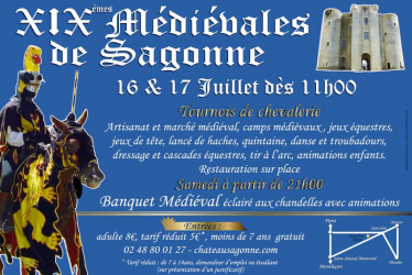 Fête médiévale au Château de Sagonne 2016 - Sagonne, Centre-Val de Loire