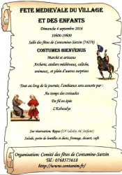 Fête médiévale du village et des enfants à Contamine-Sarzin - Contamine-Sarzin, Auvergne-Rhône-Alpes