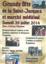 Grande fête de la Saint-Jacques et Marché Médiéval de Pons - Pons, Nouvelle-Aquitaine