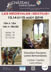 Les Médiévales sextilis 2016 au Château du Coudray-Salbart (Echiré) - Échiré, Nouvelle-Aquitaine