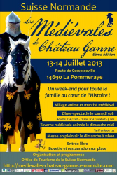 Les Médiévales de Château Ganne - 6 ème édition , La Pommeraye - La Pommeraye, Normandie