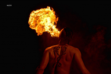 Les Mille-Diables spectacle de feu , Vidauban - Vidauban, Provence-Alpes-Côte d'Azur