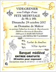 Vide grenier et fête médiévale au domaine de malcor - Tallard, Provence-Alpes-Côte d'Azur