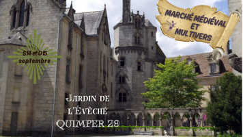 Marché Médiéval et Multivers au Jardin de l’Evêché - Quimper, Bretagne