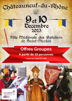 Fête Médiévale des Bateliers et de Saint-Nicolas 2023 - Châteauneuf-du-Rhône, Auvergne-Rhône-Alpes