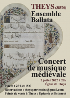 Concert de musique médiévale - Theys, Auvergne-Rhône-Alpes