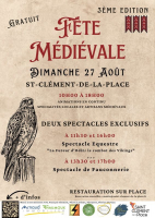 Fête médiévale de Saint-Clément-de-la-Place 2023 - Saint-Clément-de-la-Place, Pays de la Loire