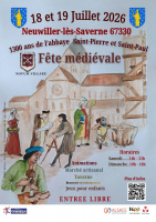 Fête médiévale - 1300 ans de l'abbaye Saint-Pierre et Saint-Paul - Neuwiller-lès-Saverne, Grand Est