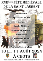 XVIIème fête médiévale de la Saint Laurent - Crots, Provence-Alpes-Côte d'Azur