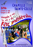 Fête médiévale dans la chapelle Sainte-Cécile , Flée - Flée, Pays de la Loire