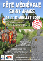 Fête médiévale à Saint James 2016 - Saint-James, Normandie