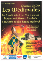Fête médiévale au château de Dio - Dio-et-Valquières, Occitanie