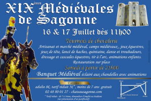 Fête médiévale au Château de Sagonne 2016 - Sagonne, Centre-Val de Loire
