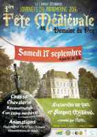 Fête médiévale au domaine du Pey 2016 - Le Louroux-Béconnais, Pays de la Loire