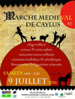 Le marché médiéval de Caylus - Caylus, Occitanie