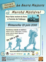 Marché médiéval de l'abbaye la Sauve-Majeure - La Sauve, Nouvelle-Aquitaine