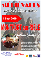 Médiévales de Montfort sur Risle (27) Bataille de Mortemer et Rapaces - Montfort-sur-Risle, Normandie