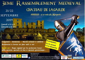 Rassemblement médiéval au château de Lagarde (Ariège) - Lagarde, Occitanie