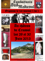 Tournoi de Crussol, combat médiéval - Crussol, Auvergne-Rhône-Alpes