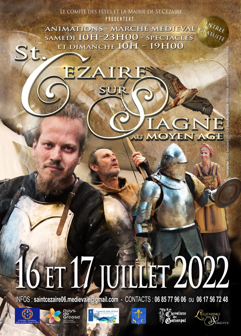 Fête Médiévale Saint Cézaire Sur Siagne 2022 Activités médiévales dans la ville de Saint-Cézaire-sur-Siagne