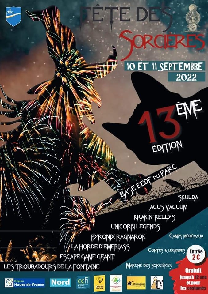 Fête des sorcières 2022 à Morbecque sur le portail médiéval Fête des sorcières 2022 à Morbecque sur le portail médiéval