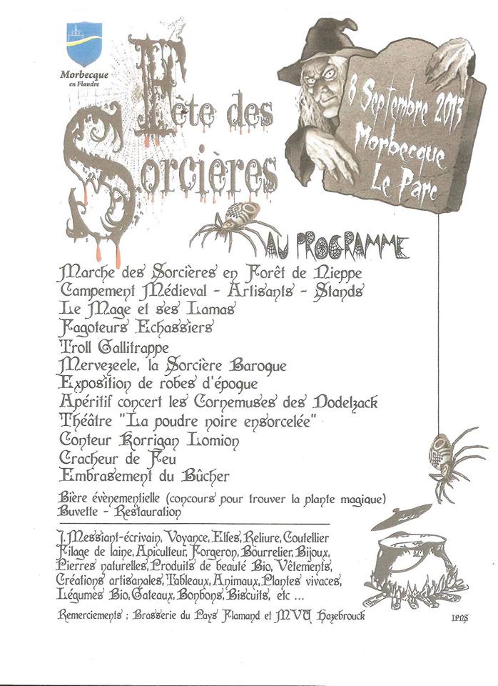 Fête des sorcières à Morbecque sur le portail médiéval Fête des sorcières à Morbecque sur le portail médiéval