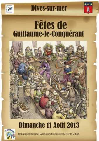 Fêtes de Guillaume-Le-Conquérant , Dives-sur-Mer sur le portail médiéval