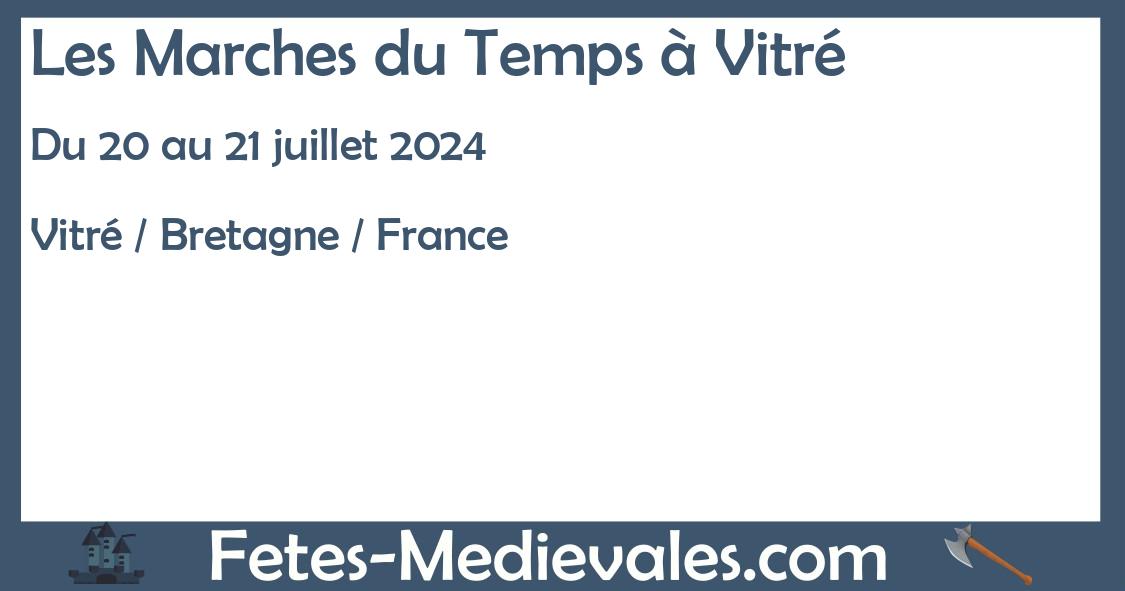 Les Marches du Temps à Vitré sur le portail médiéval